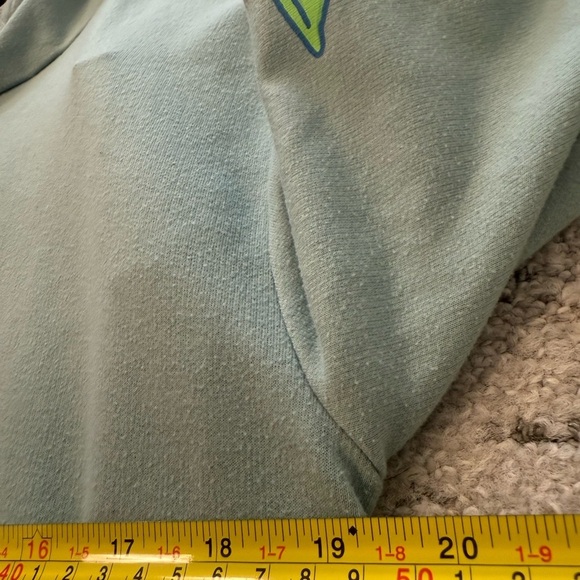 Star Wars M seafoam/mint green Hoodie with Green Yoda Design good to great cond - Picture 12 of 15